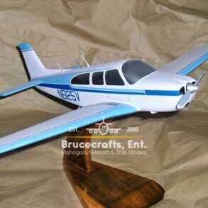 Model of Beech 35-C33 Debonair (N6125V) with detailed craftsmanship.